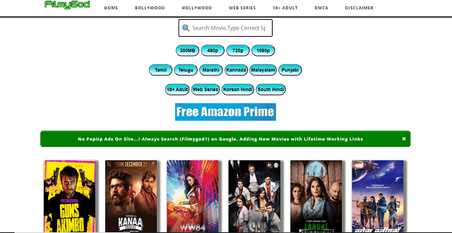 Filmygod- Movies Downloading Website in HD