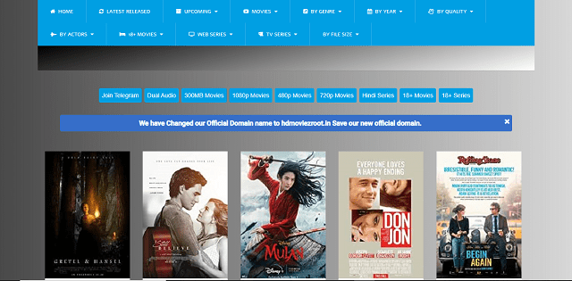 moviesroot illegal movies downloading site